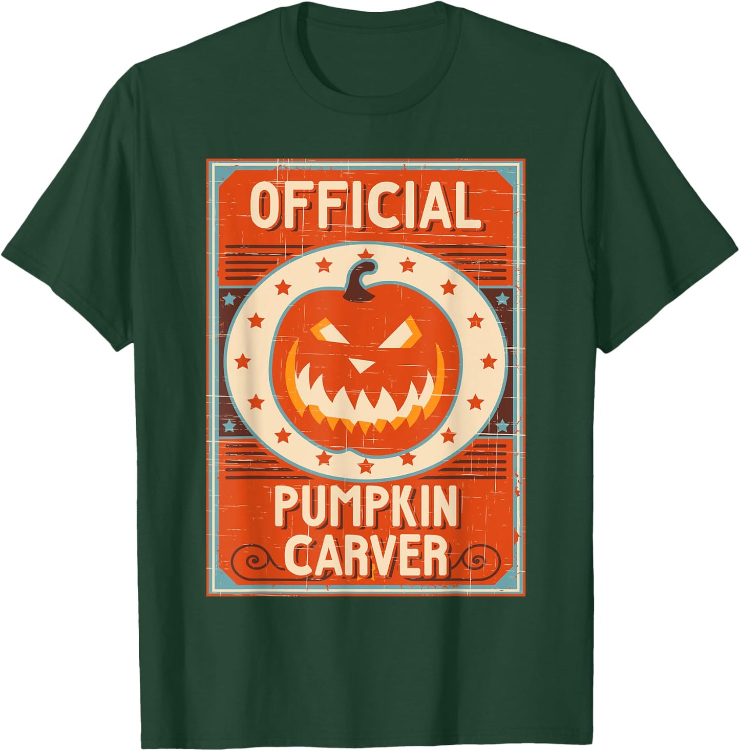 Official Pumpkin Carver Shirt For Halloween T-Shirt - T-Shirt | Forest