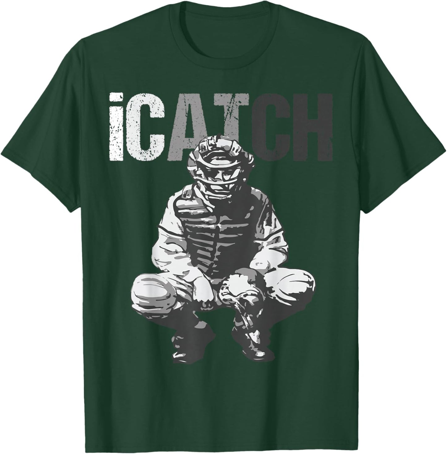 iCatch Baseball Player Catchers Catchers T-Shirt - T-Shirt | Forest