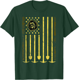 American Flag Gold Prospector Men T-Shirt - T-Shirt | Forest