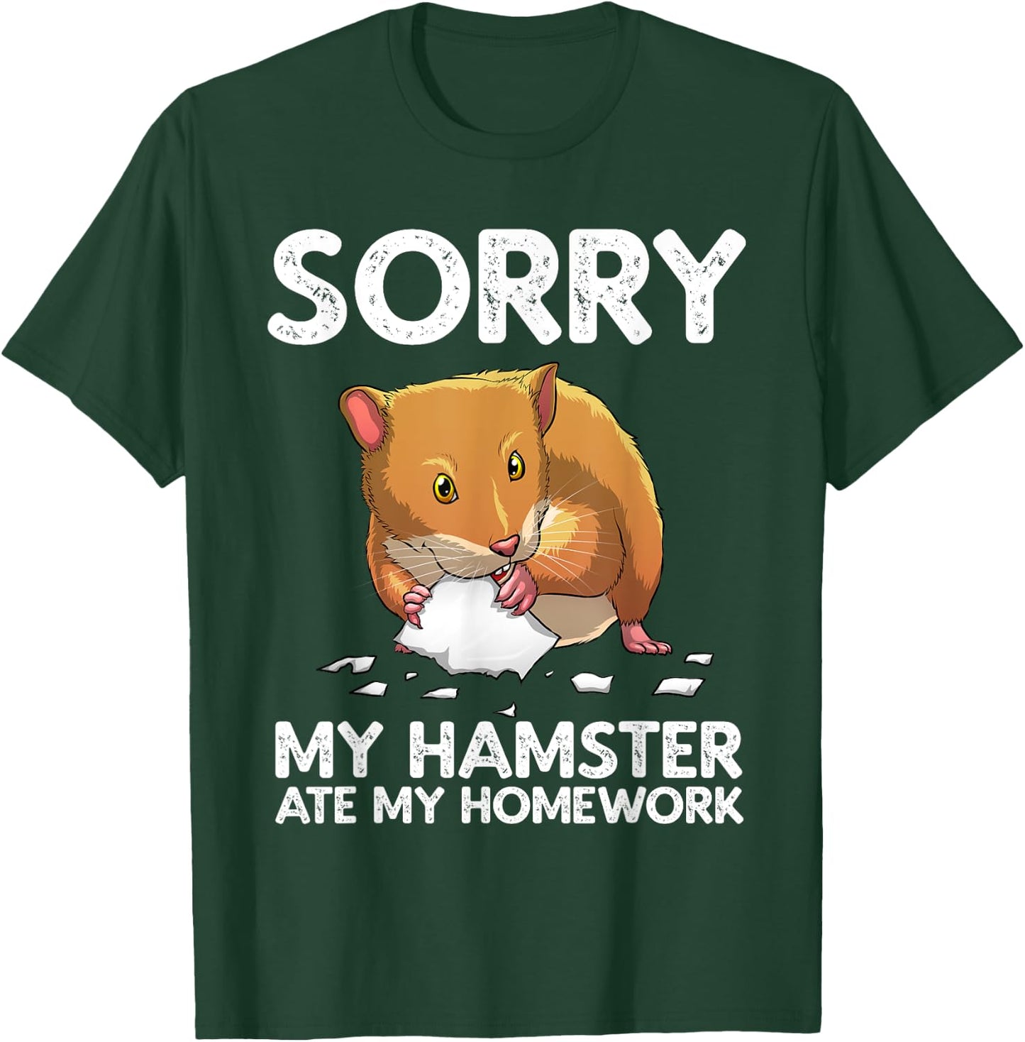Funny Hamster Art For Boys Girls Kids Animal Hamster Lover T-Shirt - T-Shirt | Forest