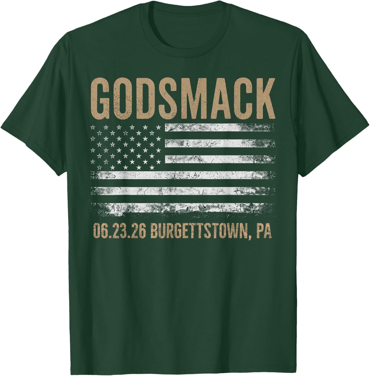 Godsmack The Rise of Rock 2026 Burgettstown T-Shirt - T-Shirt | Forest