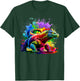 Colorful Splash Art Komodo Dragon Komodo Island Monitor T-Shirt - T-Shirt | Forest