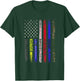 First Responder - Front Line Workers - US Flag - Patriotic Men T-Shirt - T-Shirt | Forest
