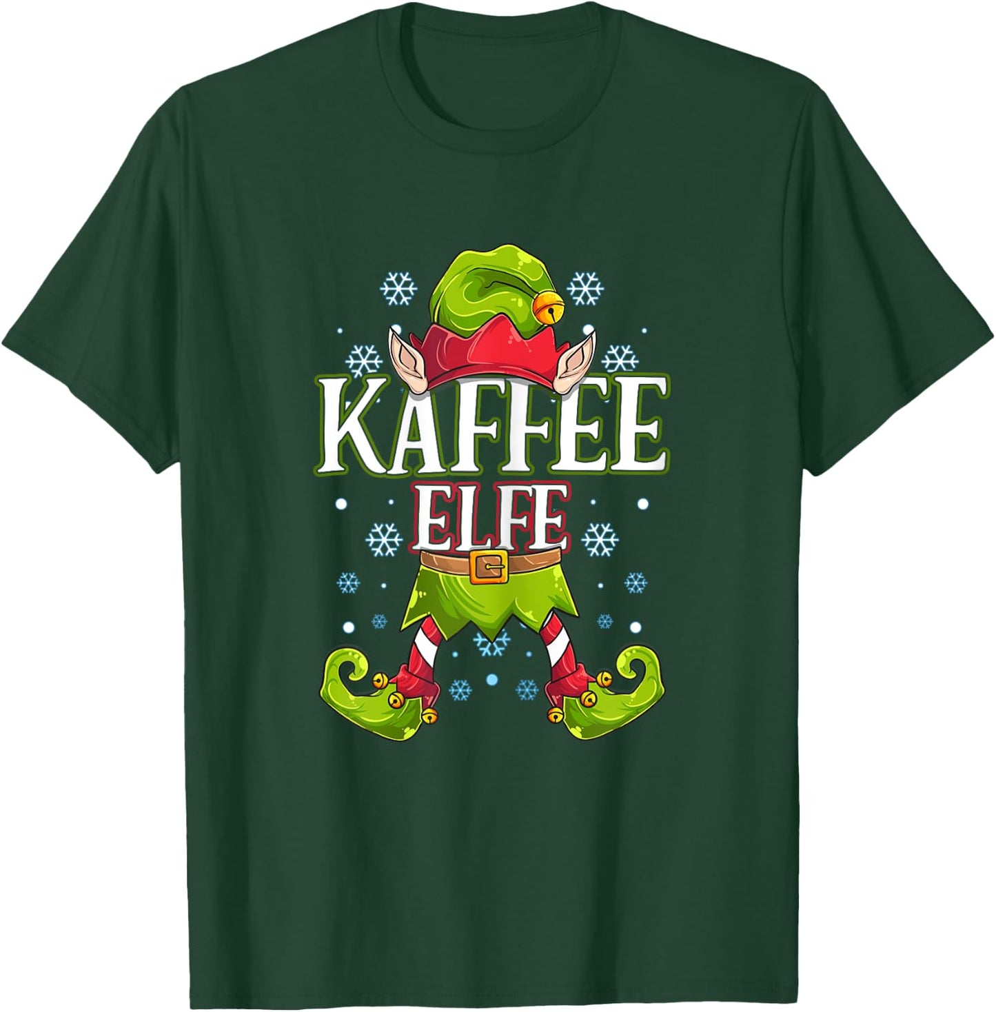 Kaffeelfe Weihnachtsoutfit Weihnachten Familie Outfit T-Shirt - T-Shirt | Forest
