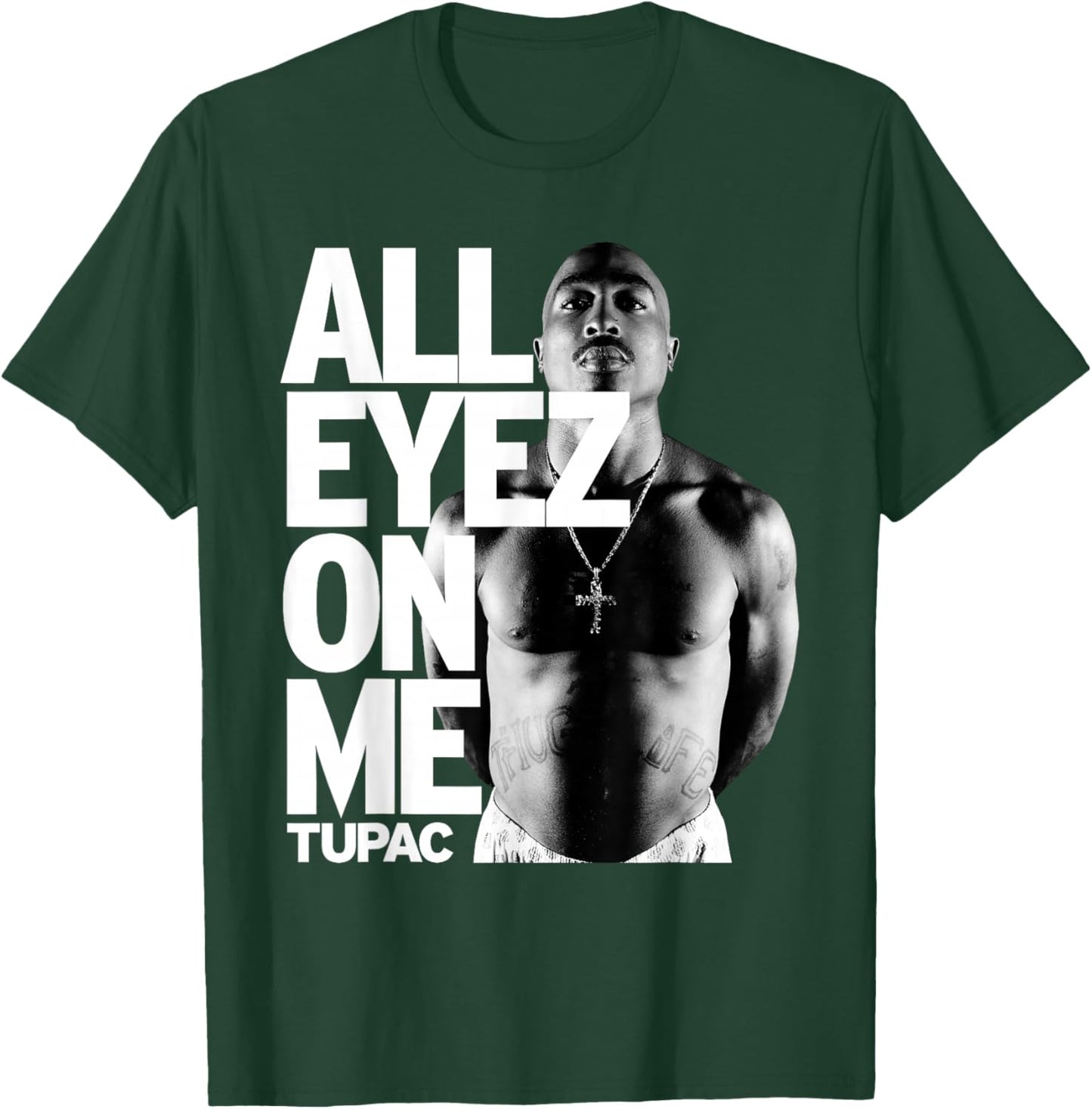 Tupac All Eyes on Me , black T-Shirt - T-Shirt | Forest