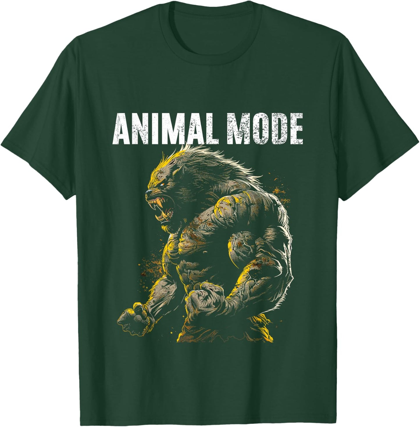 Bodybuilder Slogan Training Monster , black T-Shirt - T-Shirt | Forest