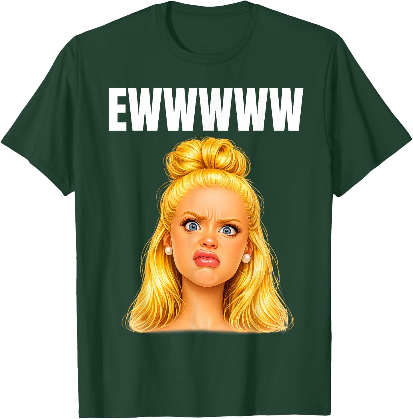 Lustiges Meme Gesicht Doll Face Sarkasmus Design mit Love T-Shirt - T-Shirt | Forest