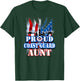 Coast Guard Aunt Shirt USA Flag Military Women T-Shirt - T-Shirt | Forest