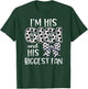 Buncho Gifts Soccer Grandma - Blue, Small - Short Sleeve, - Women's Soccer Fan - I'm his Gigi and Biggest Fan T-Shirt - T-Shirt | Forest