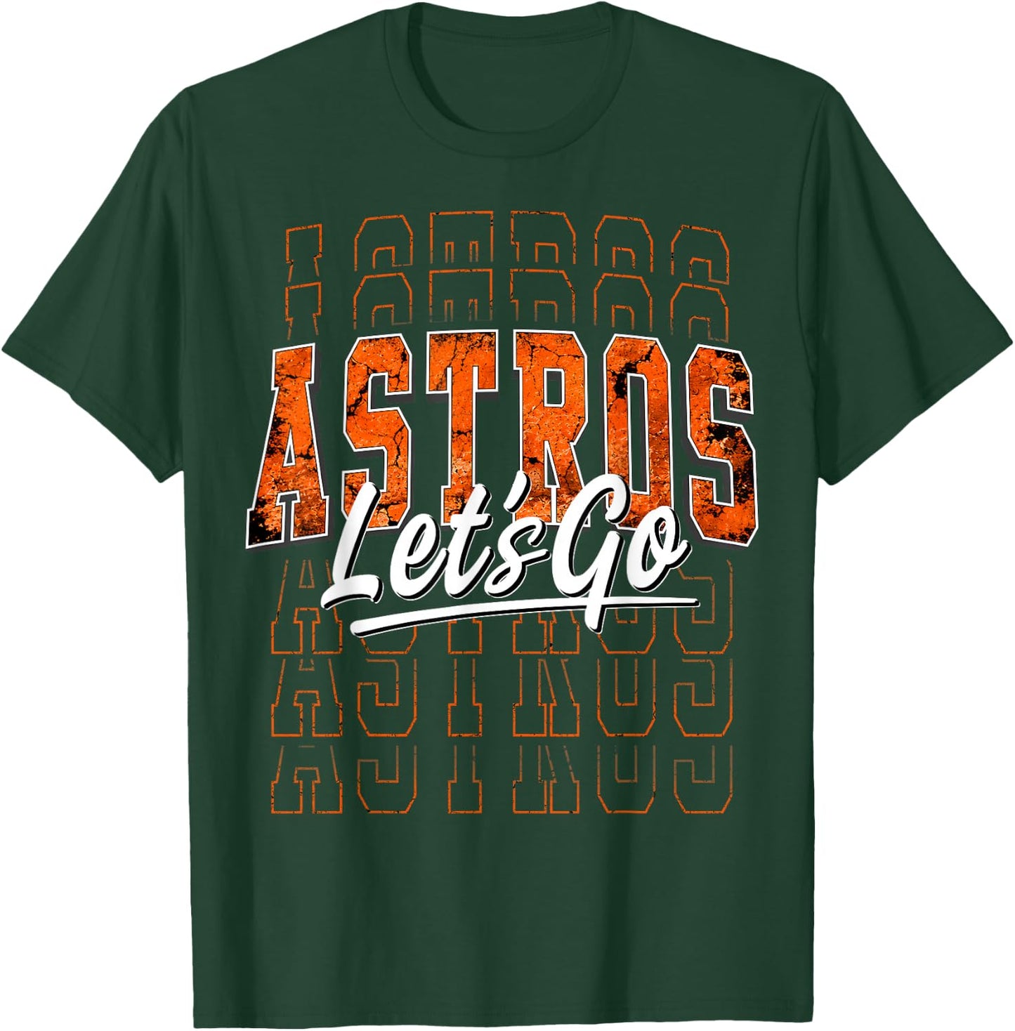 Astros Name Retro Vintage Men Women Youth Design T-Shirt - T-Shirt | Forest