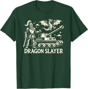 Dragon Slayer Knight Ren Faire LARP, Renaissance Festival T-Shirt - T-Shirt | Forest