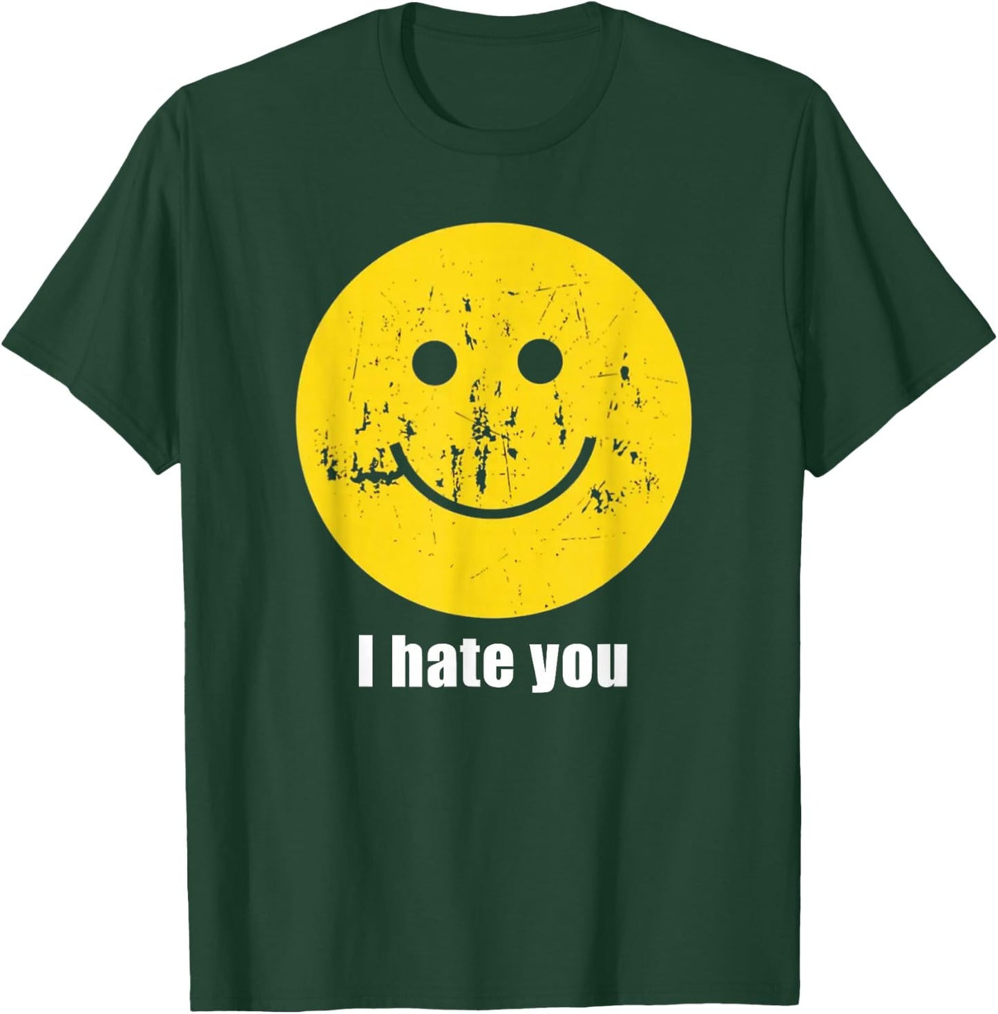 i Hate You - lächelndes Gesicht T-Shirt - T-Shirt | Forest