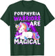 Warriors Are Magical Porphyria Awareness Ribbon Unicorn T-Shirt - T-Shirt | Forest