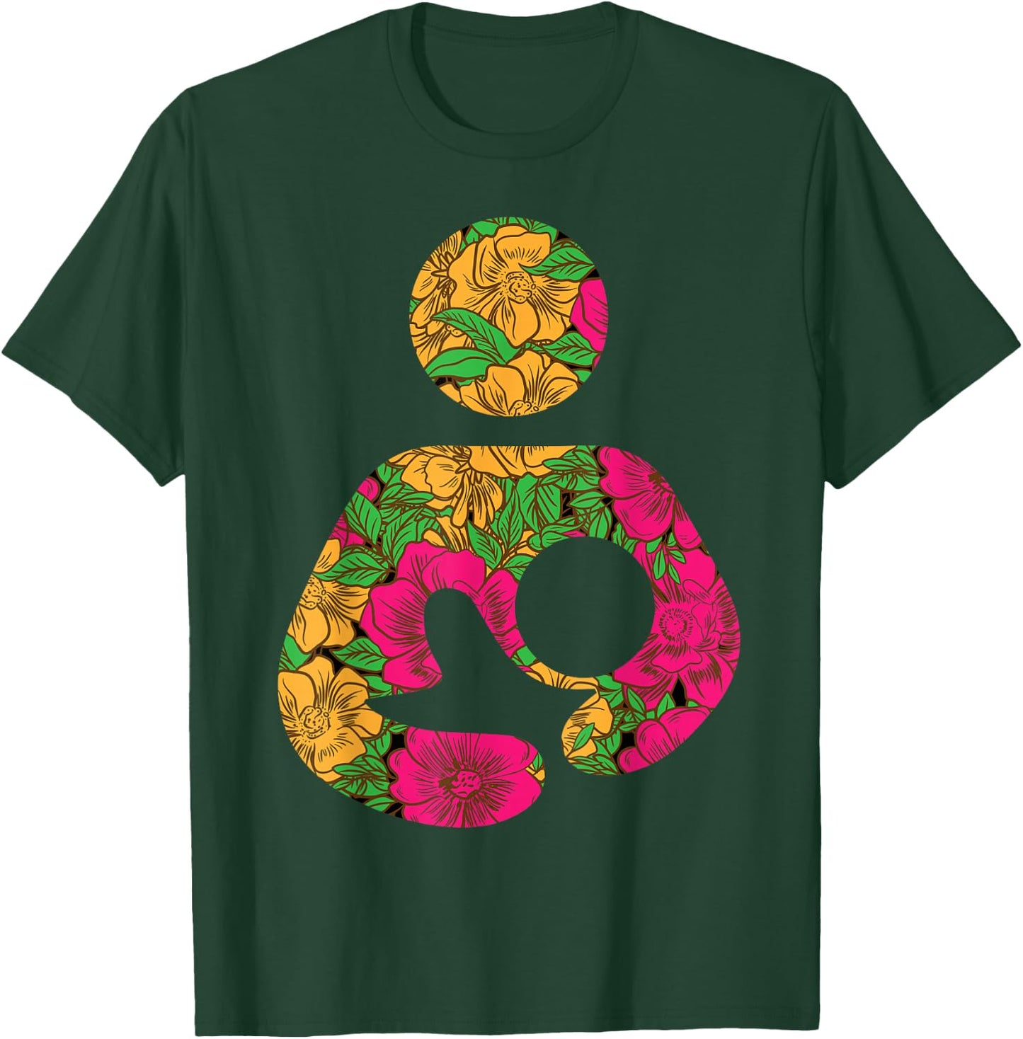 Breastfeeding Awareness Progress Breast Milk Lactation Mom T-Shirt - T-Shirt | Forest