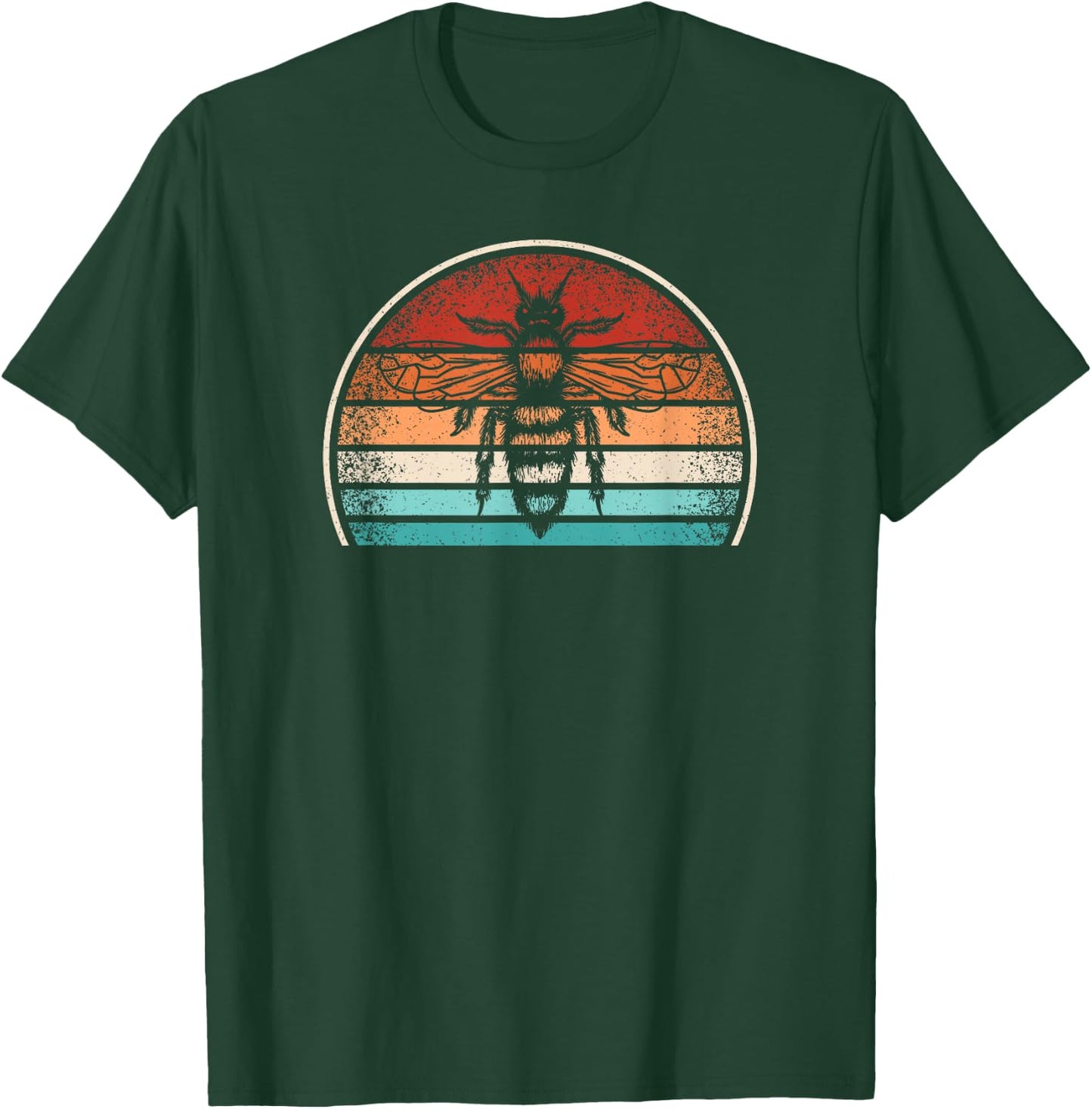 Bee Beekeeping Honey Beekeeper Retro Bee Men Women T-Shirt - T-Shirt | Forest