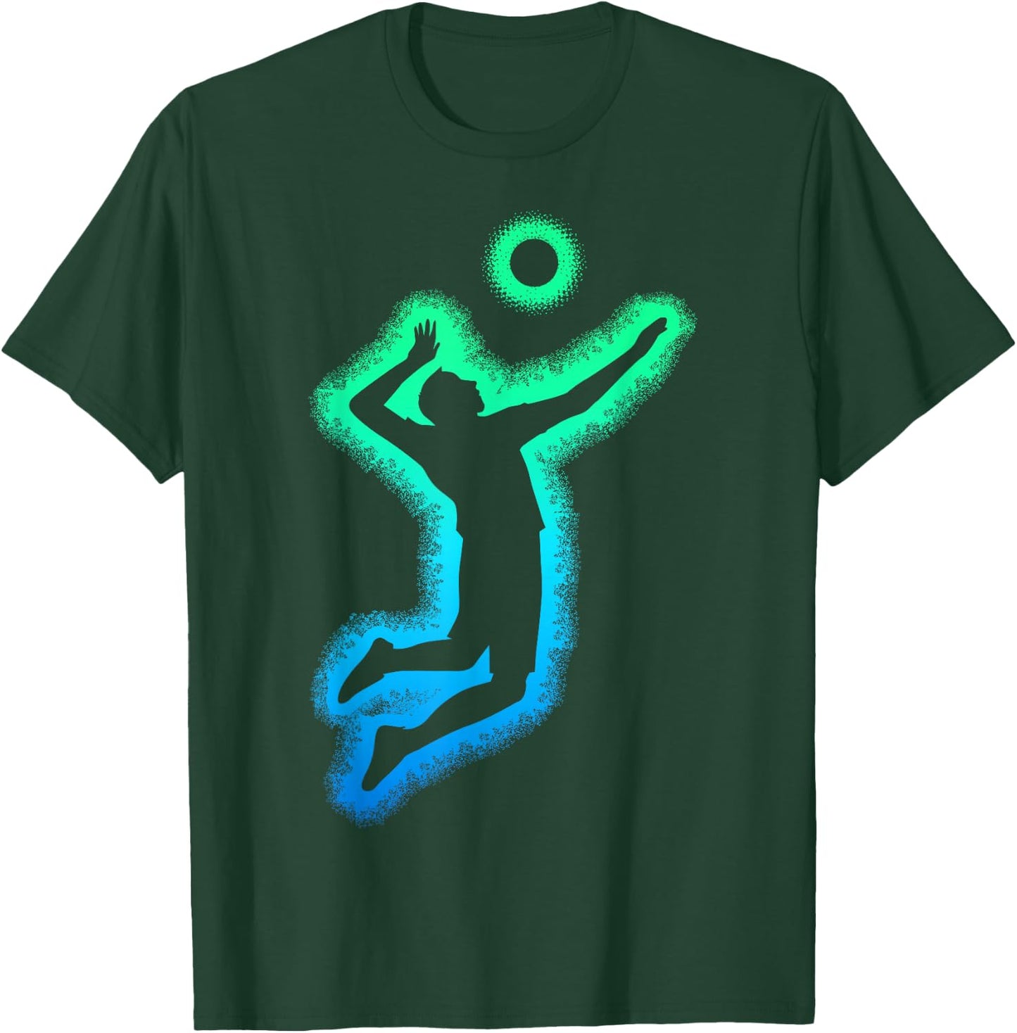 Volleyball Volleyball Kids Man , Black, S T-Shirt - T-Shirt | Forest
