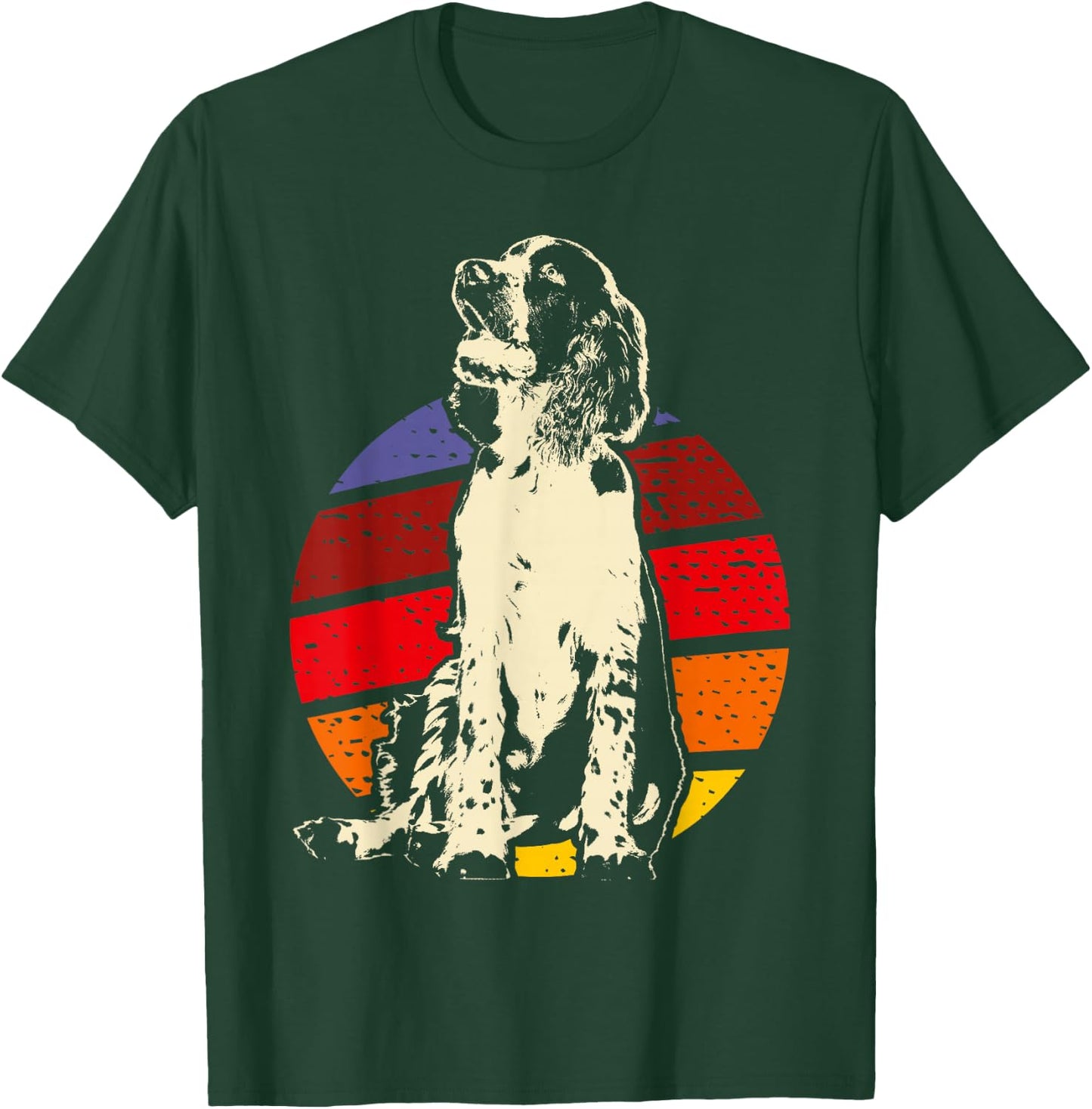 English Springer Spaniel Dog T-Shirt - T-Shirt | Forest