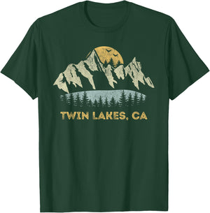 Twin Lakes California Mountain Sunset Sunrise CA T-Shirt - T-Shirt | Forest