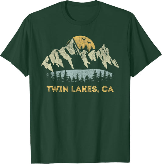 Twin Lakes California Mountain Sunset Sunrise CA T-Shirt - T-Shirt | Forest
