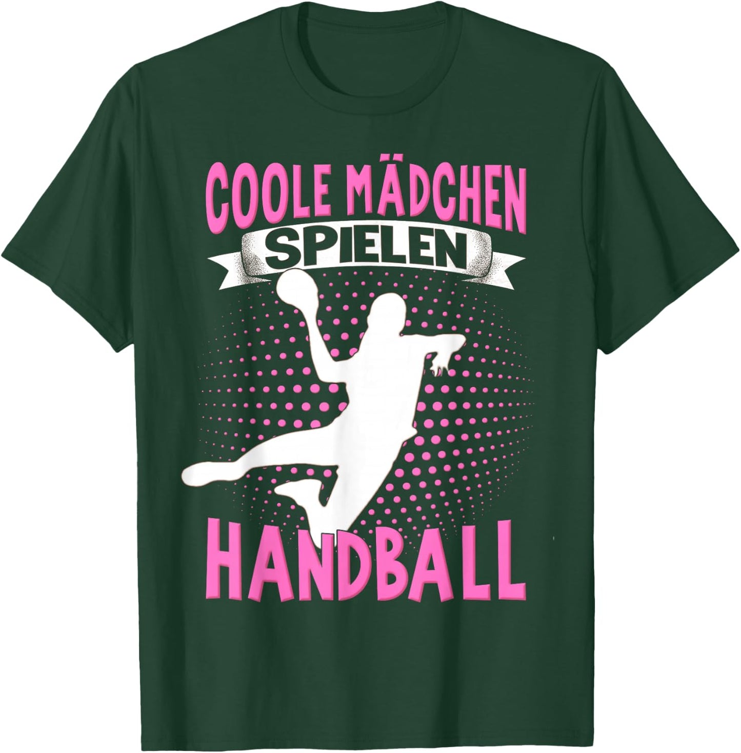 Handballer Women's Children's Cool Girls Playing Handball , black T-Shirt - T-Shirt | Forest