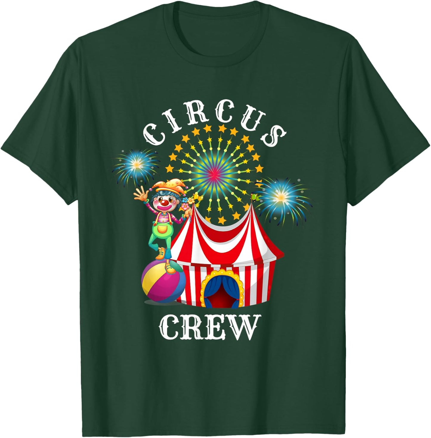 Circus Crew Funny Circus Staff Costume Circus Theme Party , black T-Shirt - T-Shirt | Forest