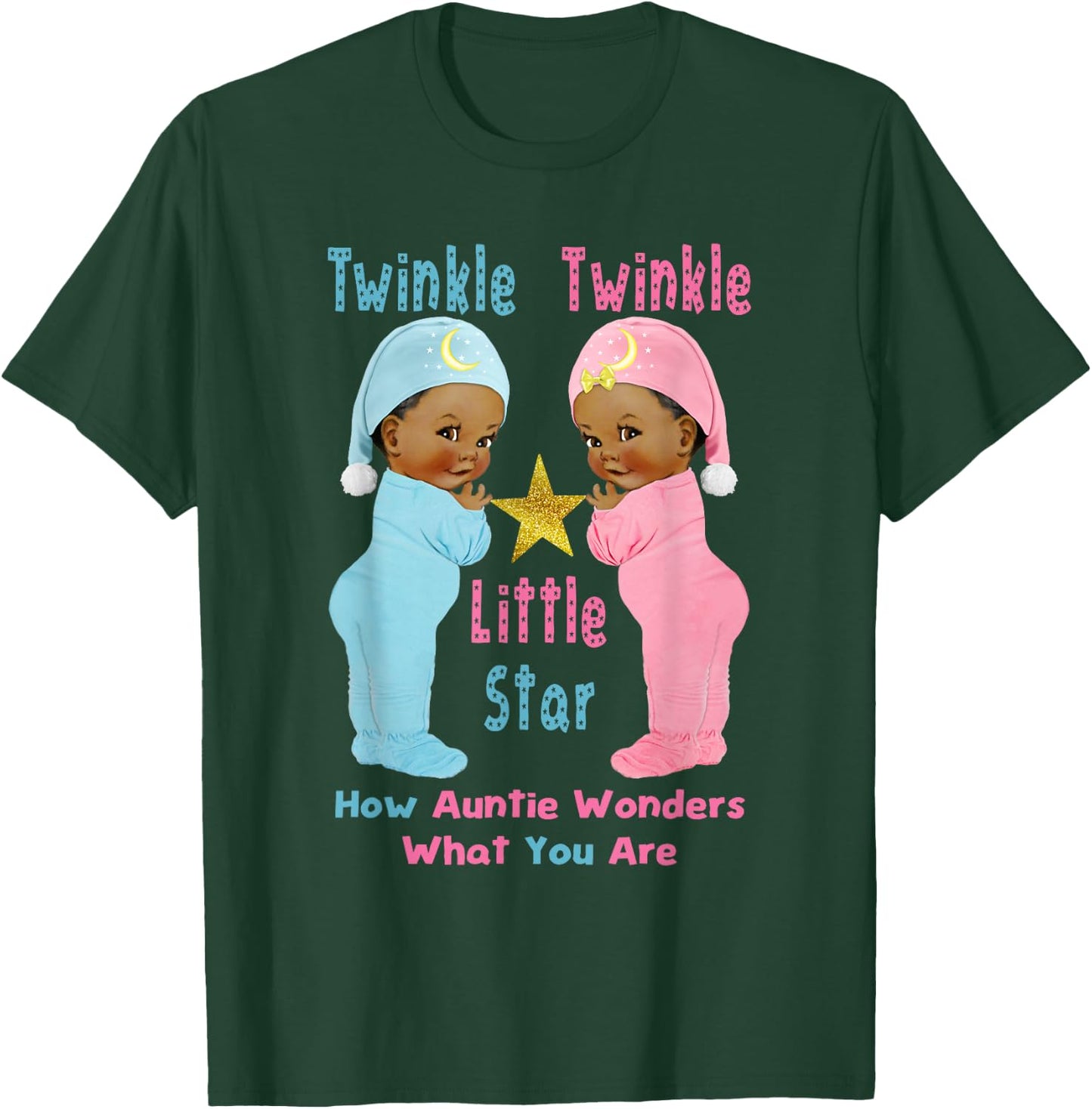 Twinkle Twinkle Little Star Auntie Wonders Ethnic T-Shirt - T-Shirt | Forest
