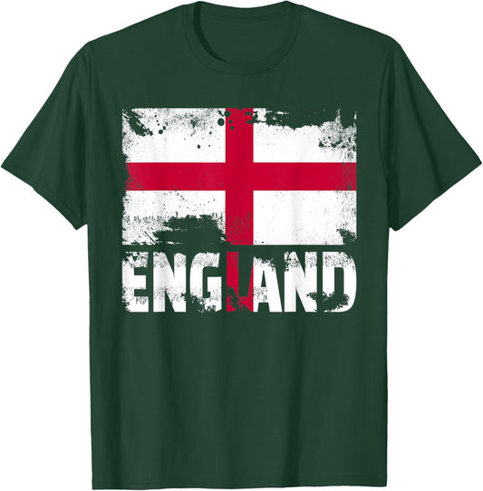 England Flagge Vintage Used-Englisch-Grunge Travel T-Shirt - T-Shirt | Forest