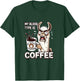 My Blood Type is Coffee Funny Llama Coffee Lover T-Shirt - T-Shirt | Forest