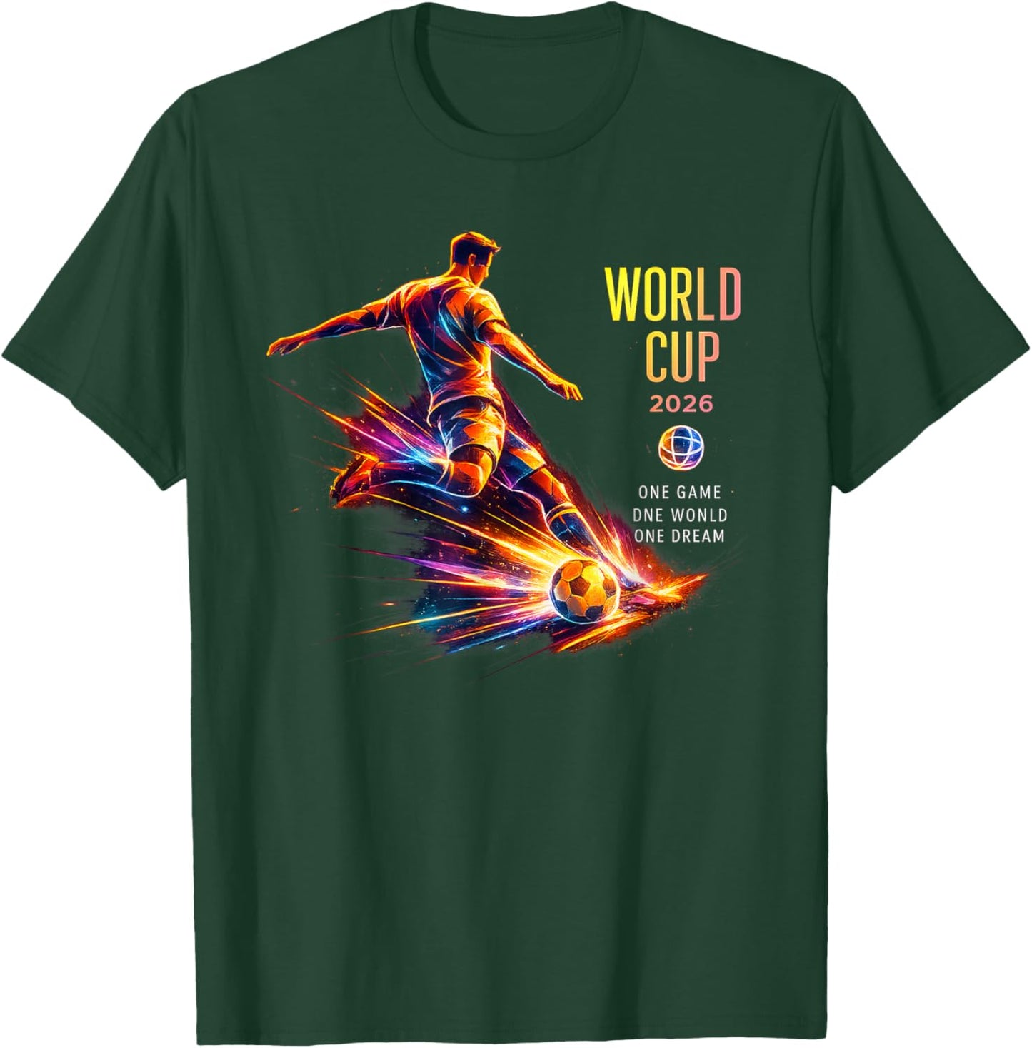 Fußball - WM 2026 One Game World Dream, farbig T-Shirt - T-Shirt | Forest