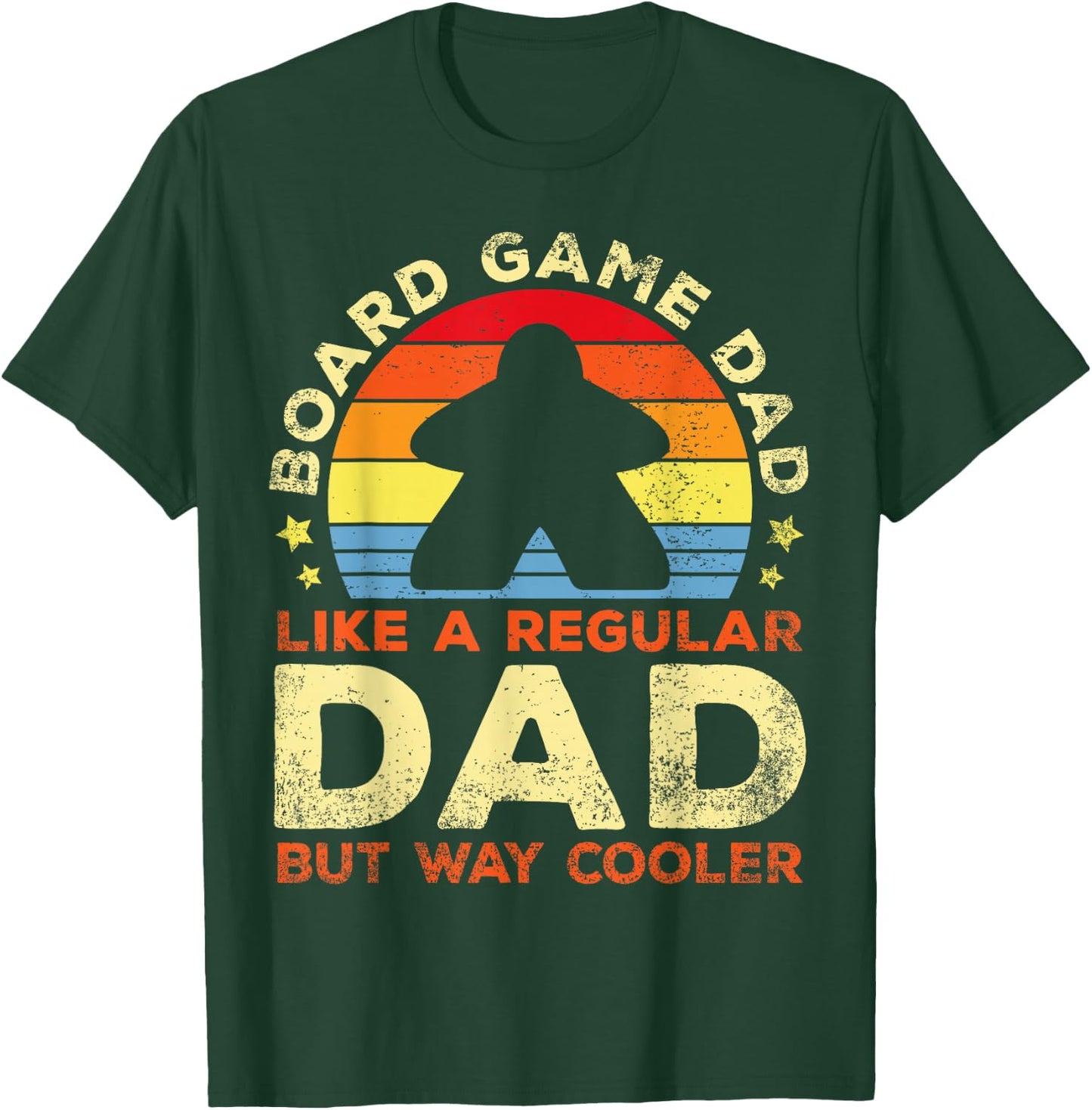Board Game Dad Board Gamer Father Board Games , Black, S T-Shirt - T-Shirt | Forest