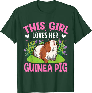 This Girl Loves Her Guinea Pig T-Shirt - T-Shirt | Forest