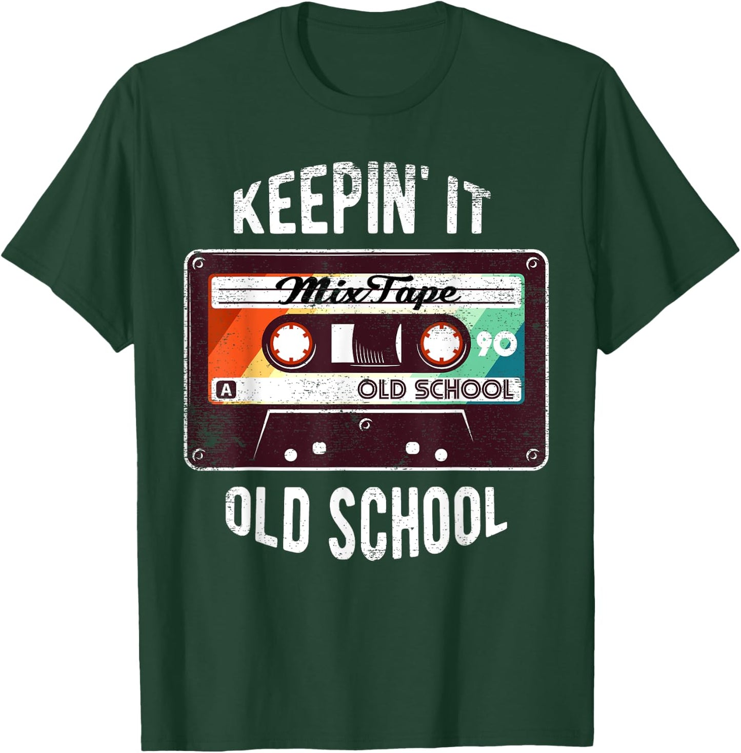 Old School Hip Hop 80s 90s Mixtape Graphic T Shirt T-Shirt - T-Shirt | Forest