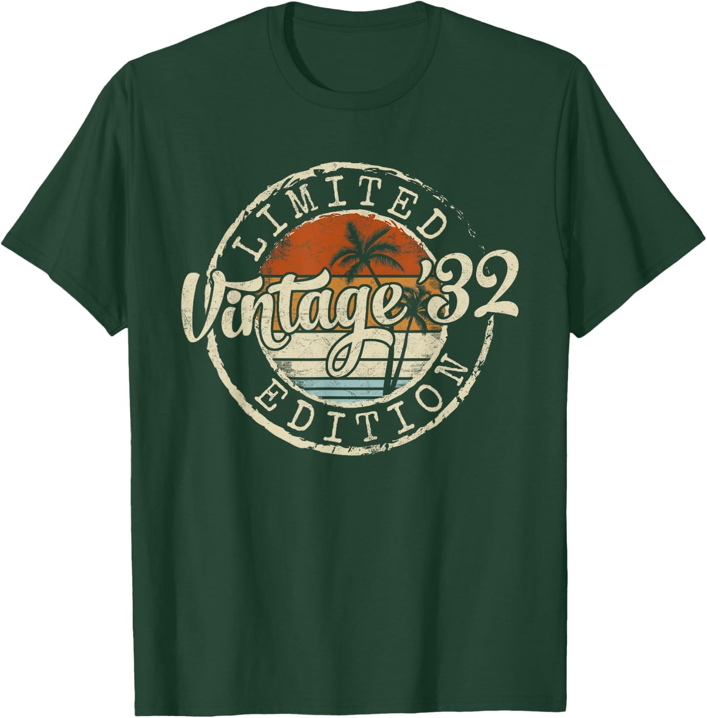 Vintage 1932 93rd Birthday Gifts Women 93 Year Old T-Shirt - T-Shirt | Forest