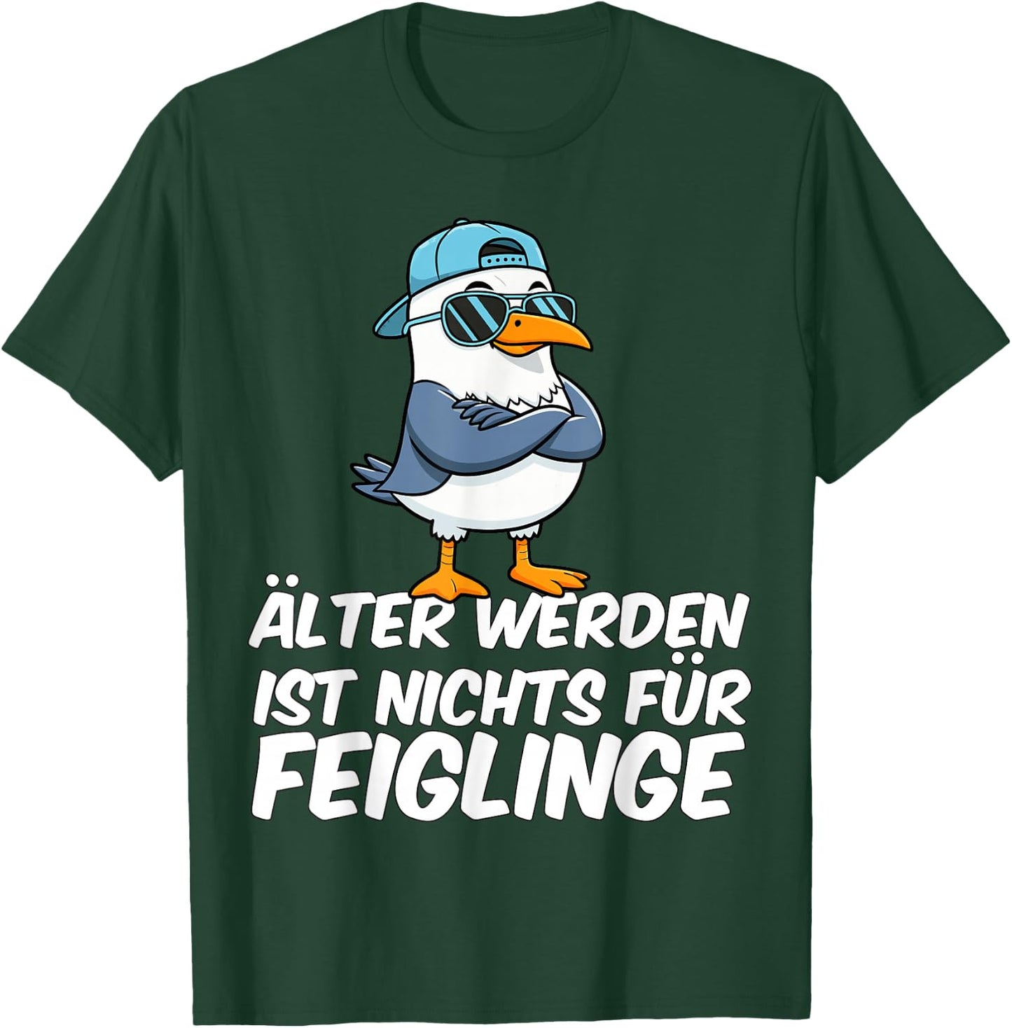 Lustige Möwe Älter Werden Ist Nichts Für Feiglinge T-Shirt - T-Shirt | Forest