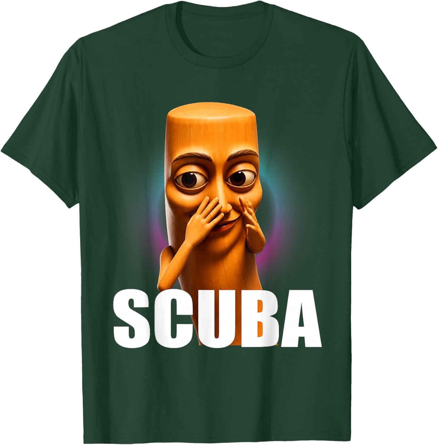 Scuba Tung Tung Sahur Dance Funny Brainrot Meme T-Shirt - T-Shirt | Forest