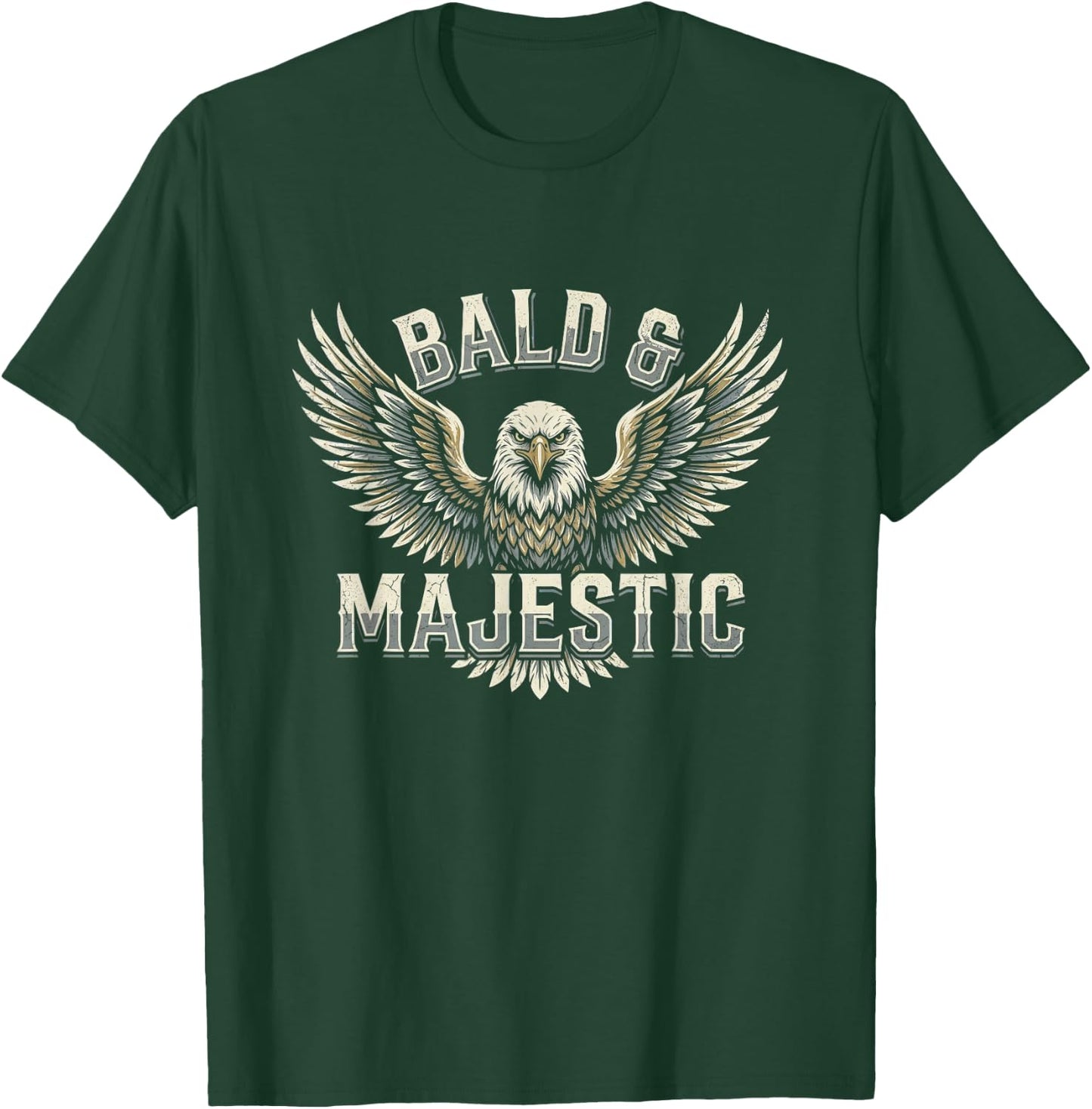 Bald & Majestic Sexy Bald Guy Funny Dad Joke T-Shirt - T-Shirt | Forest