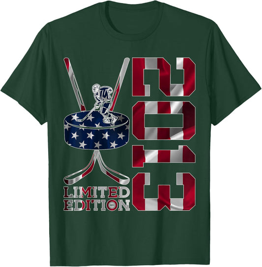 Limited Edition 2013 Ice Hockey 12th Birthday T-Shirt - T-Shirt | Forest