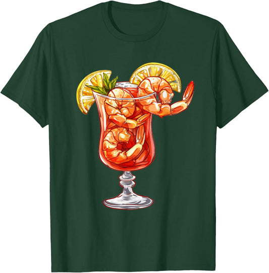 Shrimp Cocktail On A Pedestal T-Shirt - T-Shirt | Forest
