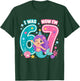 7th Birthday Mermaid Girl I was 6 Now Im 7 Party T-Shirt - T-Shirt | Forest