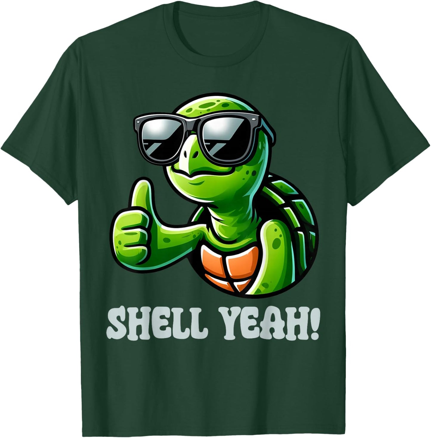 Shell Yeah Turtle Lover Turtles Pun Graphic T-Shirt - T-Shirt | Forest