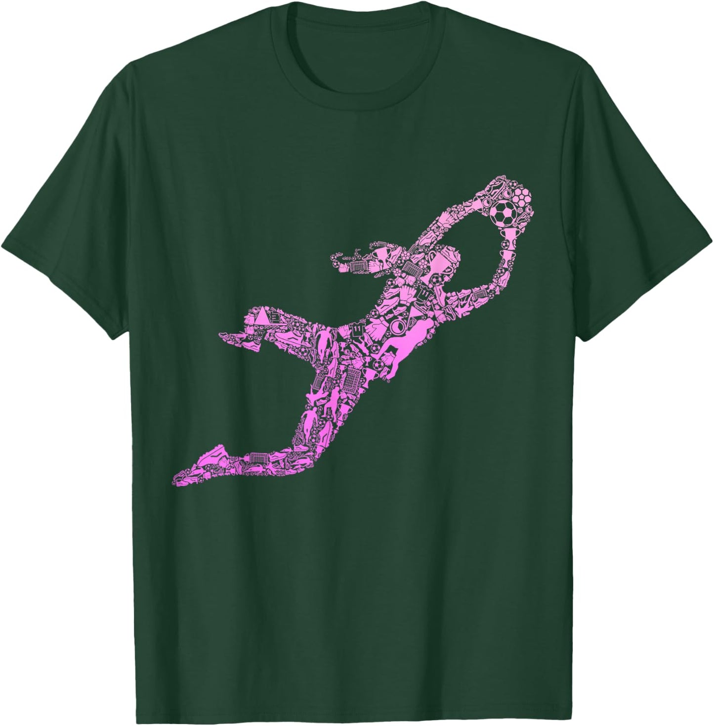 Fußball Torwart Torhüter Mädchen Fußballerin Frauen Damen T-Shirt - T-Shirt | Forest