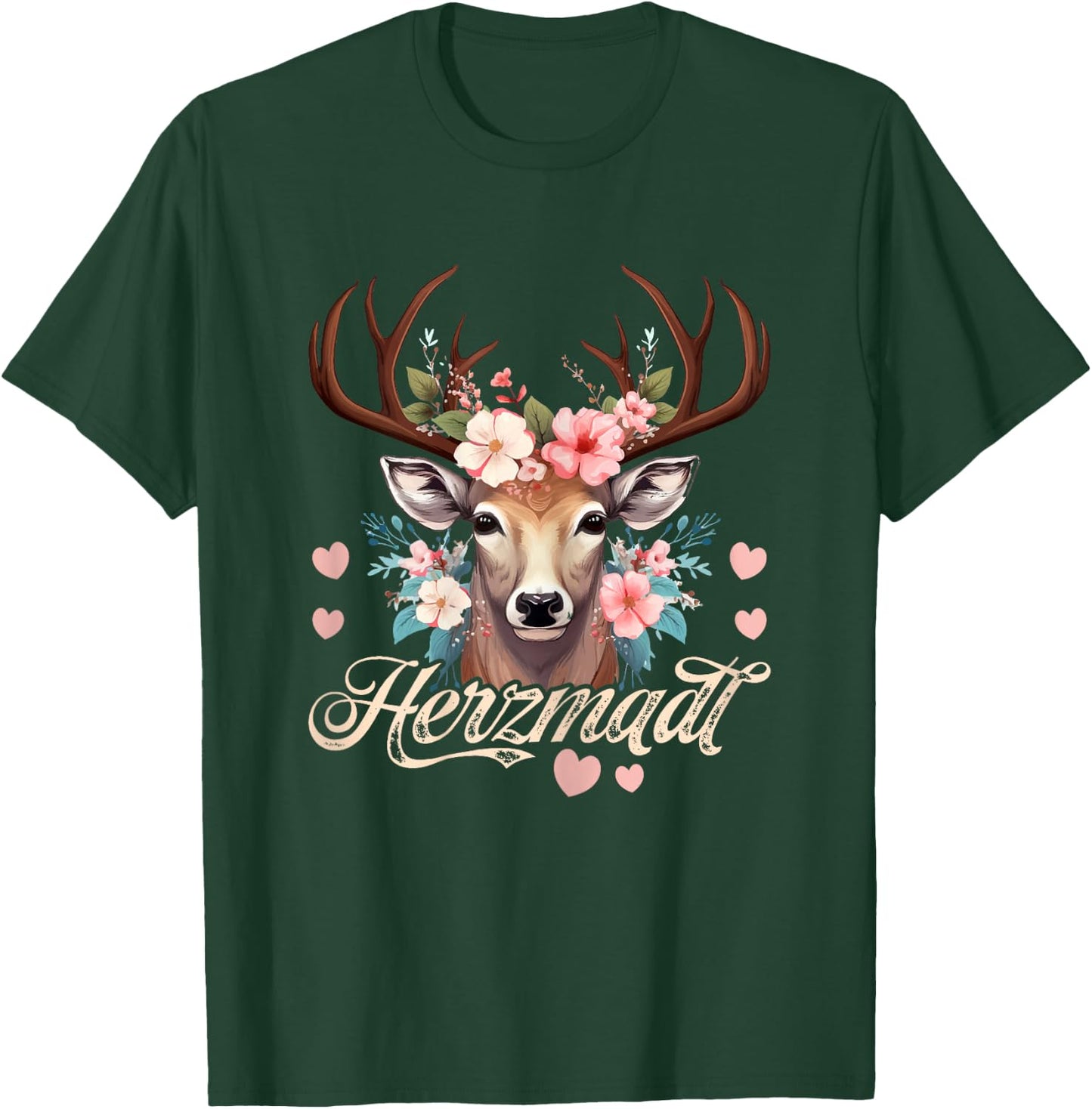 Trachtenshirt Damen Trachten Passend für Oktoberfest T-Shirt - T-Shirt | Forest