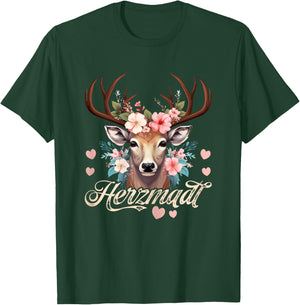 Trachtenshirt Damen Trachten Passend für Oktoberfest T-Shirt - T-Shirt | Forest