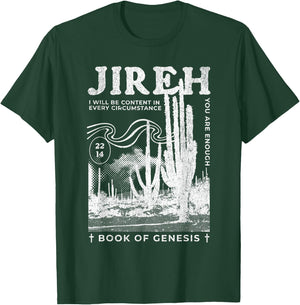 Jireh You Are Enough Boho Trendy Bible Verse Christian T-Shirt - T-Shirt | Forest