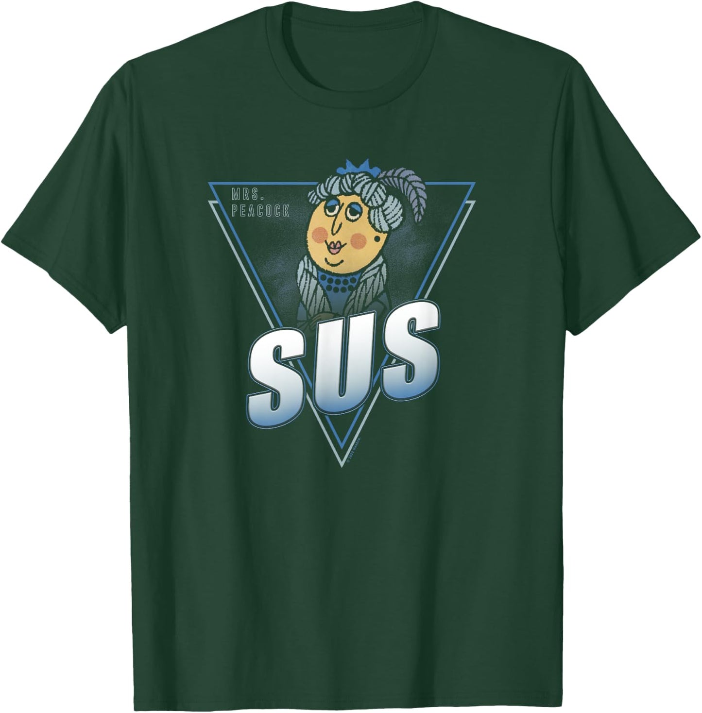 Clue Mrs. Peacock SUS Poster T-Shirt - T-Shirt | Forest