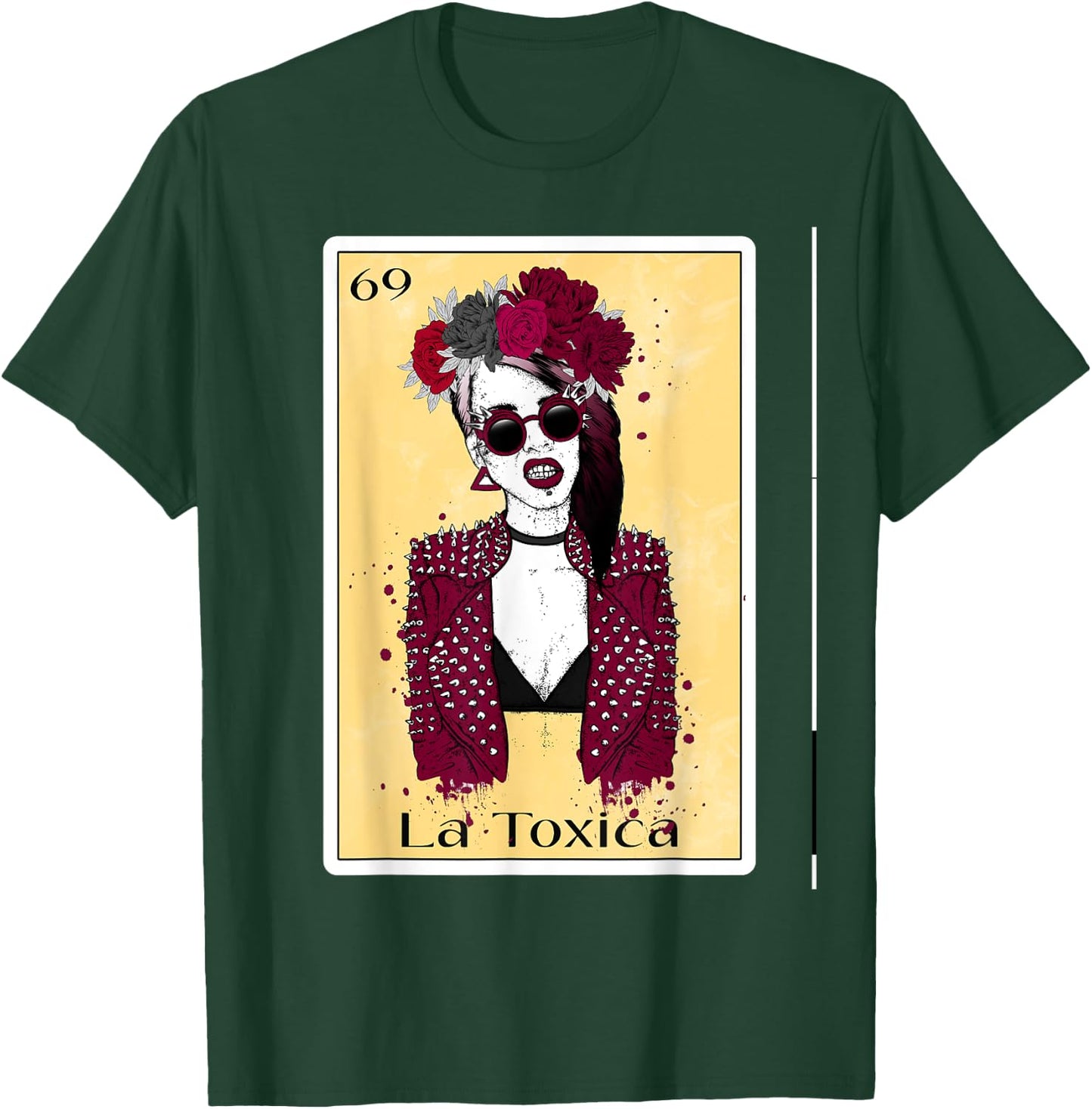 Funny Toxica Spanish-Mexican Bingo Gifts Girls - La Toxica T-Shirt - T-Shirt | Forest