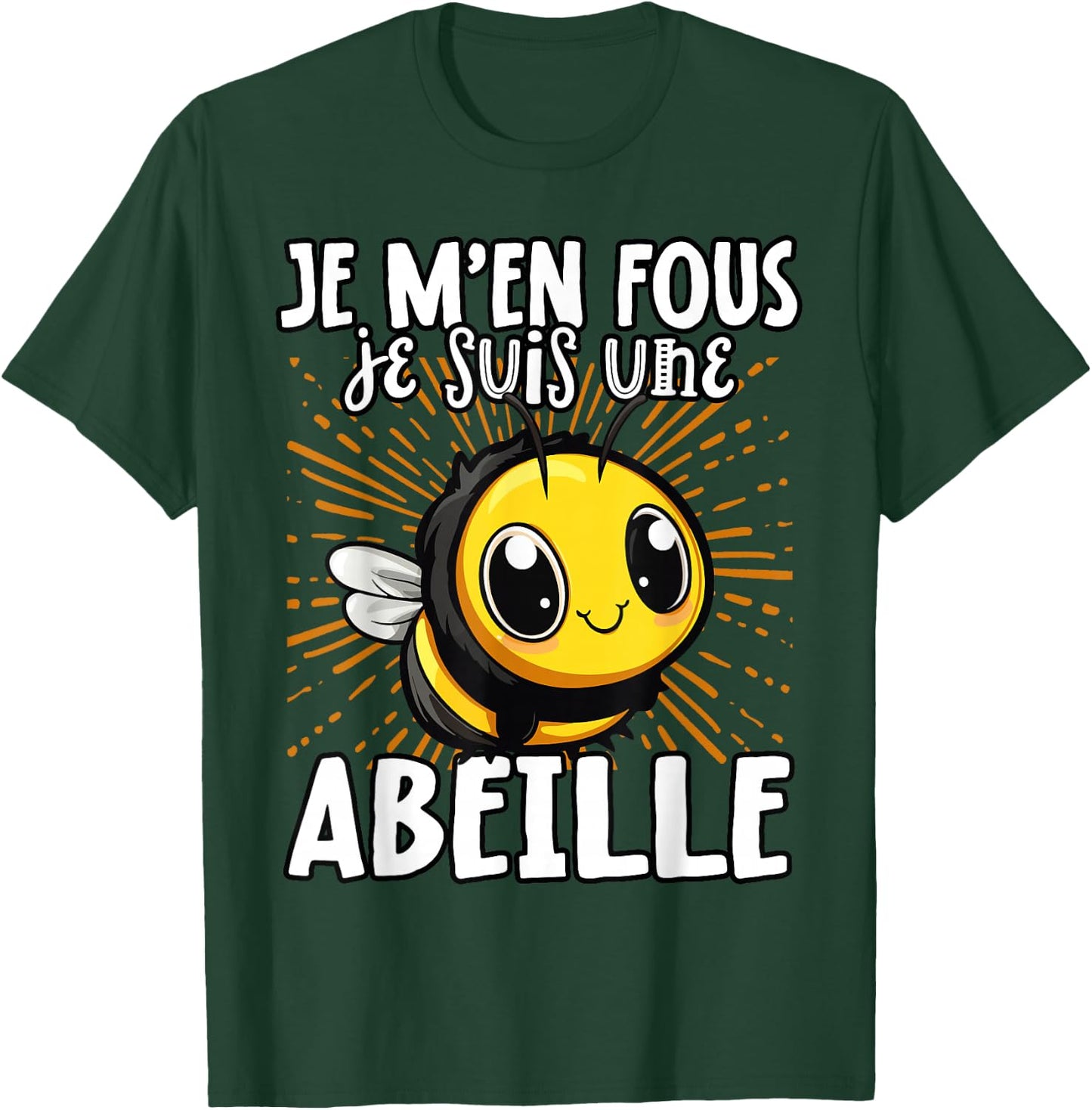 Je M'en Fous Je Suis Une Bee - Sweet Bee , Black, S T-Shirt - T-Shirt | Forest