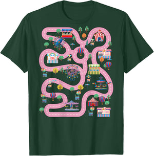 Cool Play Mat Car Racing Track Back Cute Father's Day , black T-Shirt - T-Shirt | Forest
