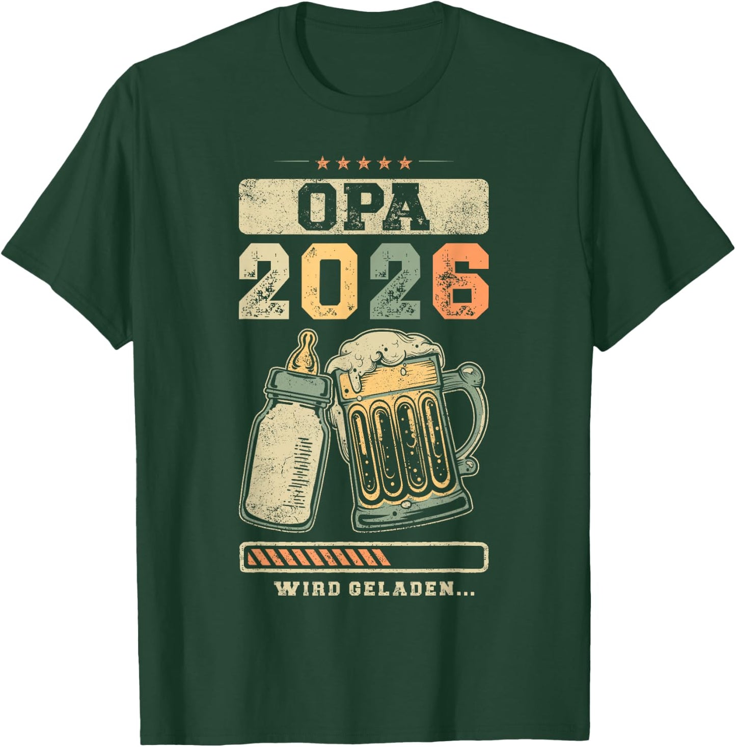 Grandpa 2026, Pregnancy Announcement T-Shirt - T-Shirt | Forest