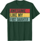 Awesome Like My First Daughter Funny Vintage Distressed T-Shirt - T-Shirt | Forest